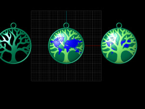 EARTH PENDANT 3D Model