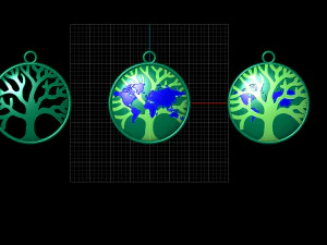 EARTH PENDANT 3D Model