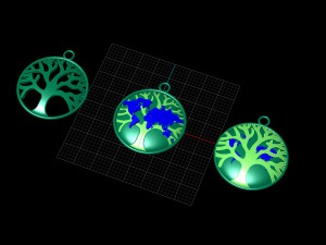 EARTH PENDANT 3D Model