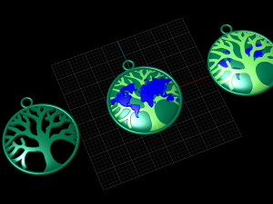 EARTH PENDANT 3D Model