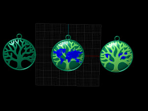 EARTH PENDANT 3D Model