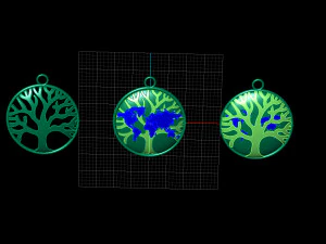 EARTH PENDANT 3D Model