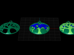EARTH PENDANT 3D Model