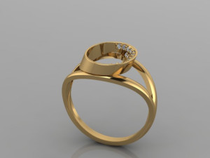 CIRCLE OVAL RING 3D मॉडल