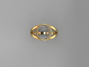 CIRCLE OVAL RING 3D मॉडल