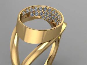 CIRCLE OVAL RING 3D Model