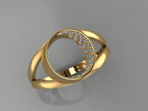 CIRCLE OVAL RING 3D Model