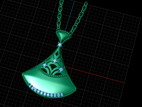 PENDENTE UNICO Modello 3D