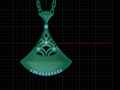 PENDENTE UNICO Modello 3D