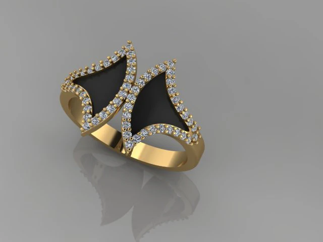 UNIQUE RING 3D Model .c4d .max .obj .3ds .fbx .stl .blend 