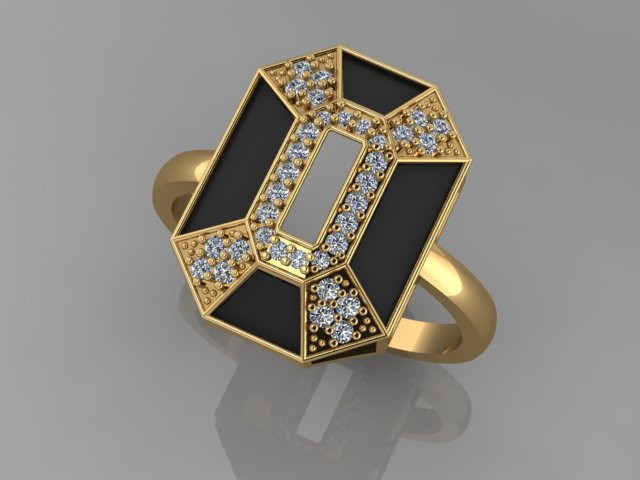 FASHION RING 3D Model .c4d .max .obj .3ds .fbx .stl .blend 