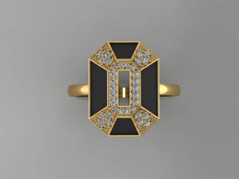 패션반지 3D 모델