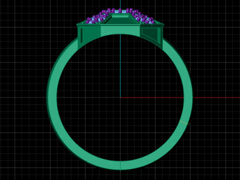 패션반지 3D 모델