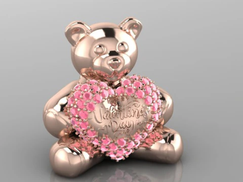 TEDDY-ANH&Auml;NGER 3D Modell