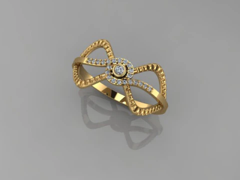 Gouden ring 3D Model