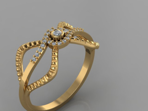 Gold Ring Modello 3D