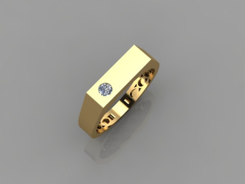 Men Ring Modello 3D