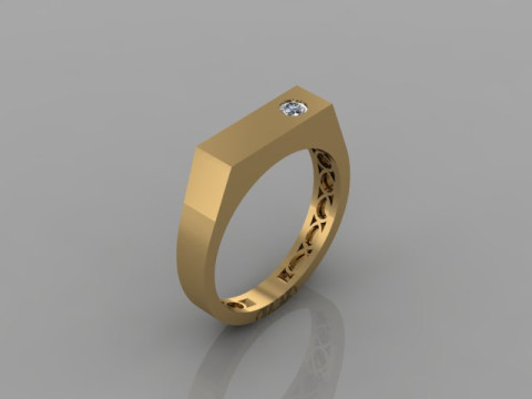 Men Ring Modello 3D