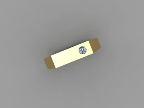 Anello da uomo Modello 3D