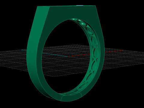 Men Ring Modello 3D