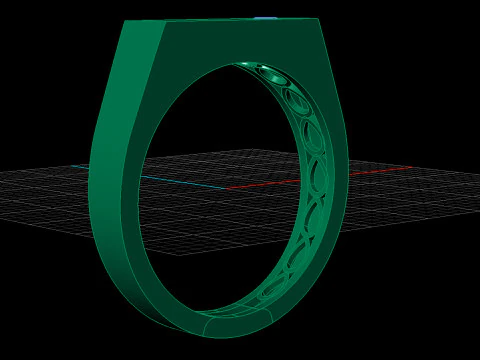 Anello da uomo Modello 3D