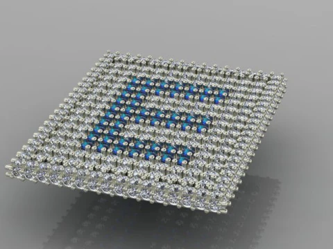 E Letter Pendant two model 3D Model