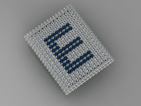 E Letter Pendant two model 3D Model