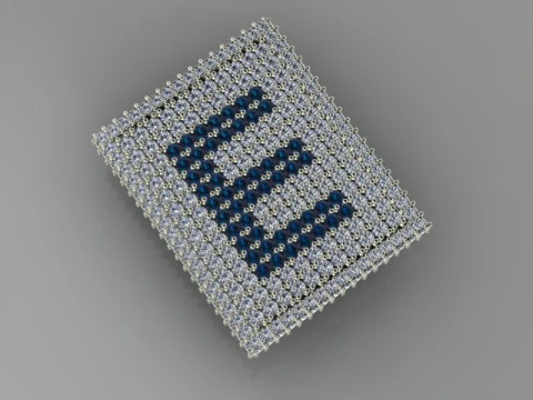 E Letter Pendant two model 3D Model
