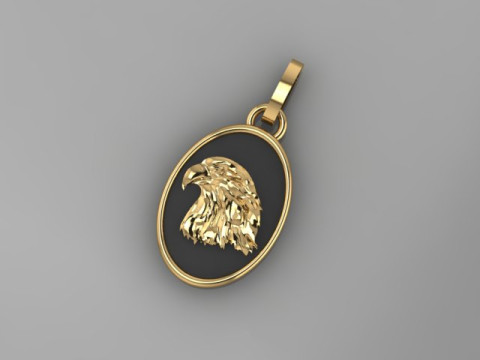 Eagle Pendant 3D Model