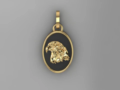 Eagle Pendant 3D Model