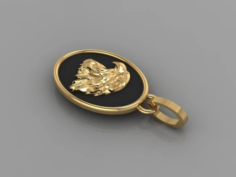 Eagle Pendant 3D Model