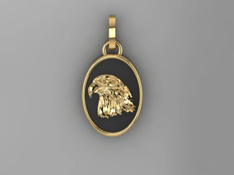 Eagle Pendant 3D Model