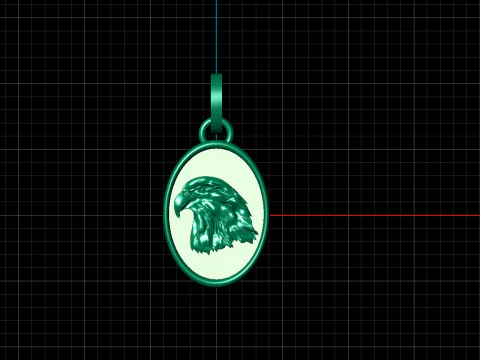 Eagle Pendant 3D Model