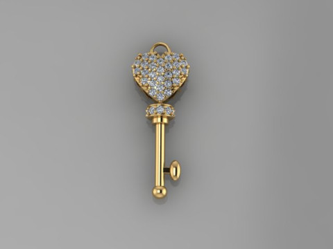 Valentine Key Model 3D