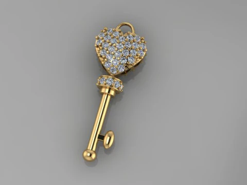 Valentine Key 3D Model