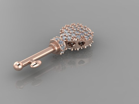 Valentine Key Model 3D