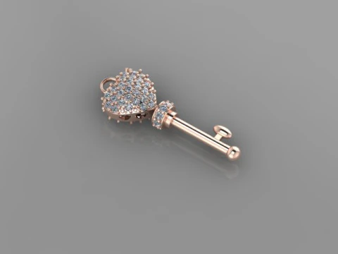 Valentine Key 3D Model