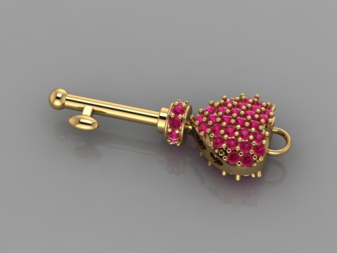 Valentine Key Model 3D