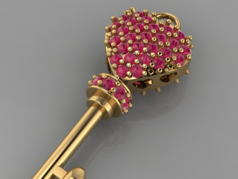 Valentine Key Model 3D