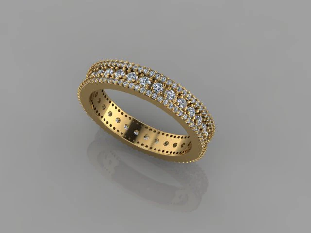 Wedding Ring 3D Model .c4d .max .obj .3ds .fbx .stl .blend 