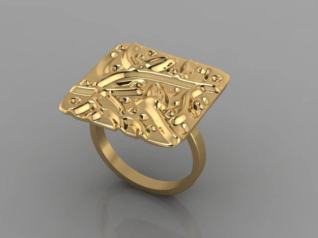 Fashion Ring 3D Model .c4d .max .obj .3ds .fbx .stl .blend 
