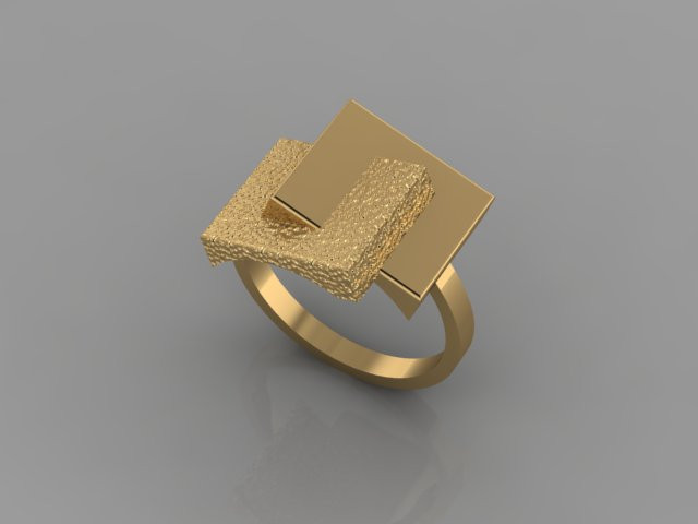 Fashion Ring 3D Model .c4d .max .obj .3ds .fbx .stl .blend