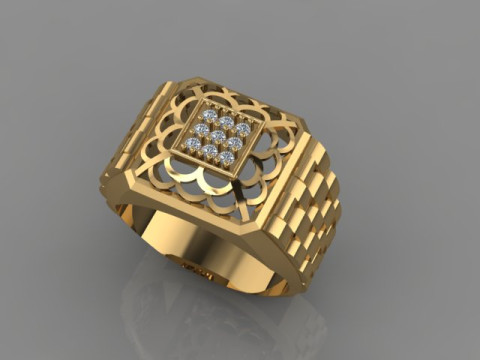 Men Ring Modello 3D