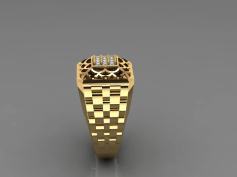 Anello da uomo Modello 3D