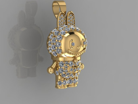 LABUBU Pendant Modelo 3D