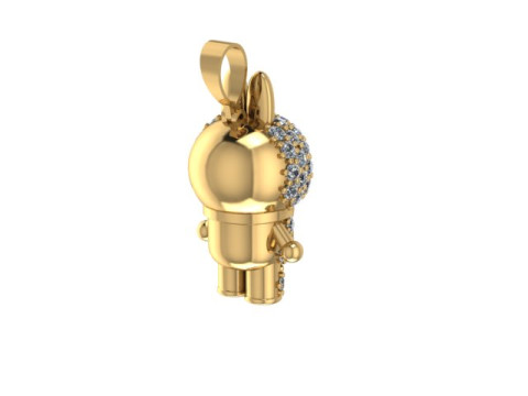 LABUBU Pendant Modelo 3D
