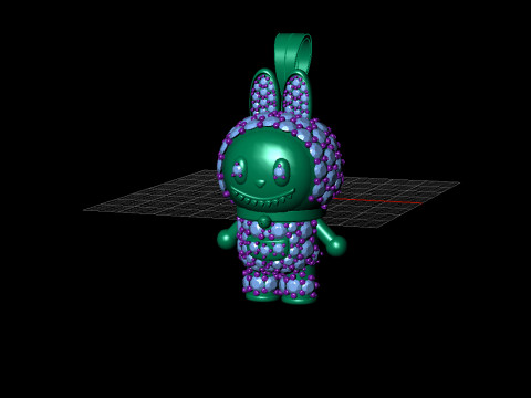 LABUBU Pendant Modelo 3D