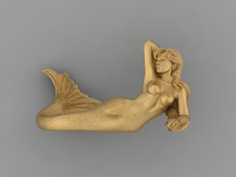 Mermaid Pendant Model 3D