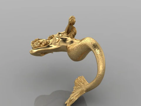 Pingente Sereia Modelo 3D