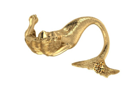 Mermaid Pendant Modello 3D